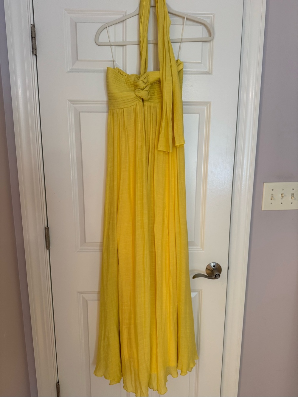 Yellow Halter Maxi Dress